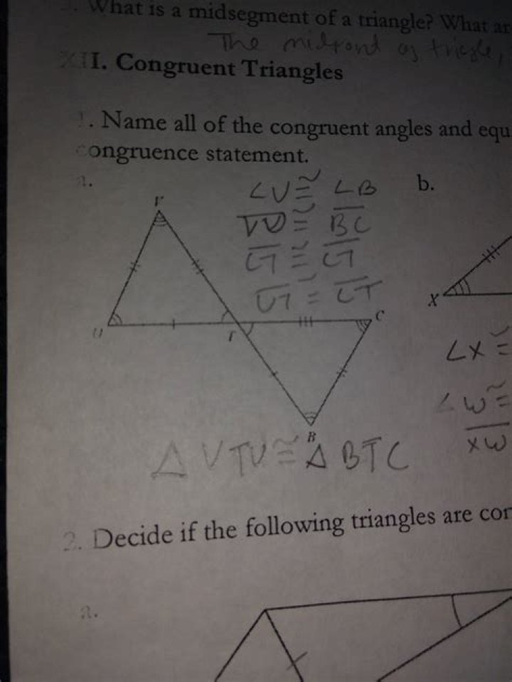 When proving two congruence how do we know which angle/letter comes?