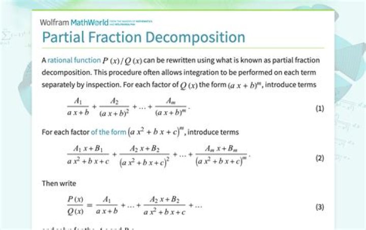 When should I use "partial fraction decomposition" when integrating? [closed]
