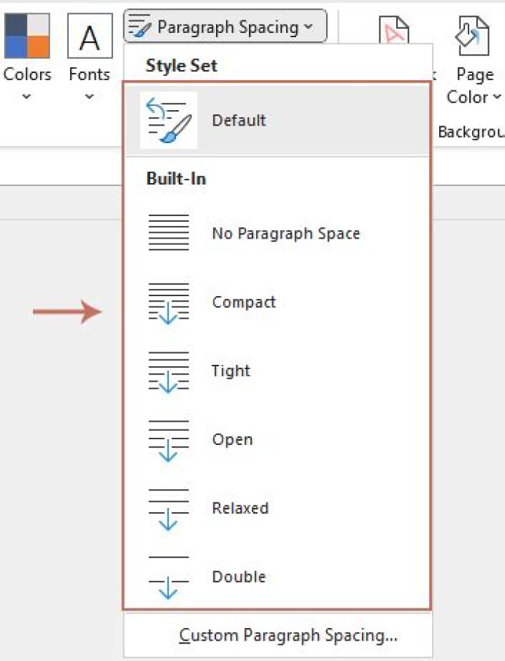 Where do I change the paragraph spacing in Microsoft Outlook on macOS?