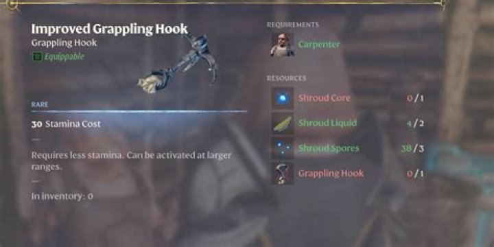Where to aim with the grappling hook?