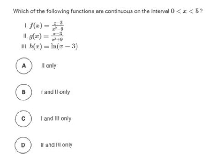 Which of the following functions are continuous$?$