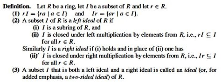 Why do Dummit & Foote require an ideal also be a subring?