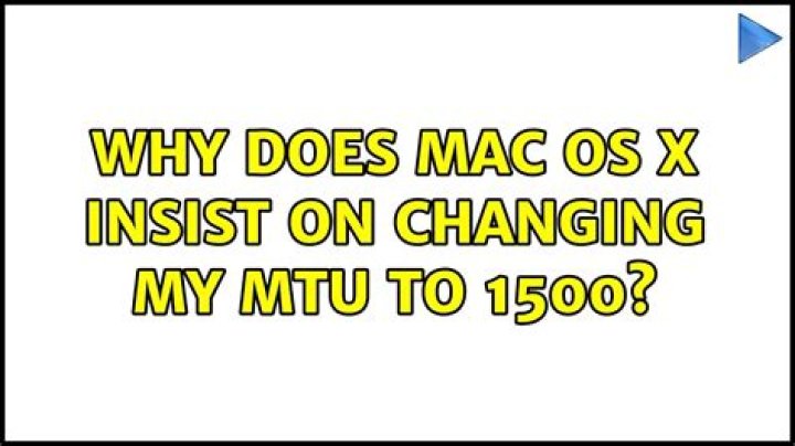 Why does Mac OS X insist on changing my MTU to 1500?