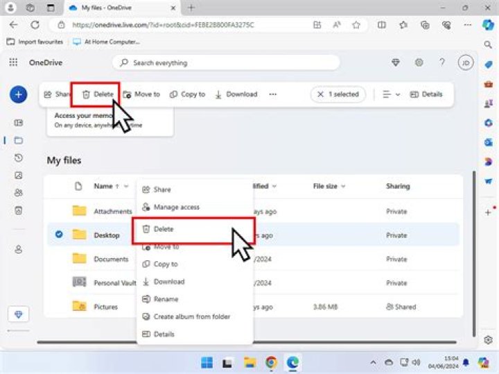 Why I can't delete a folder?