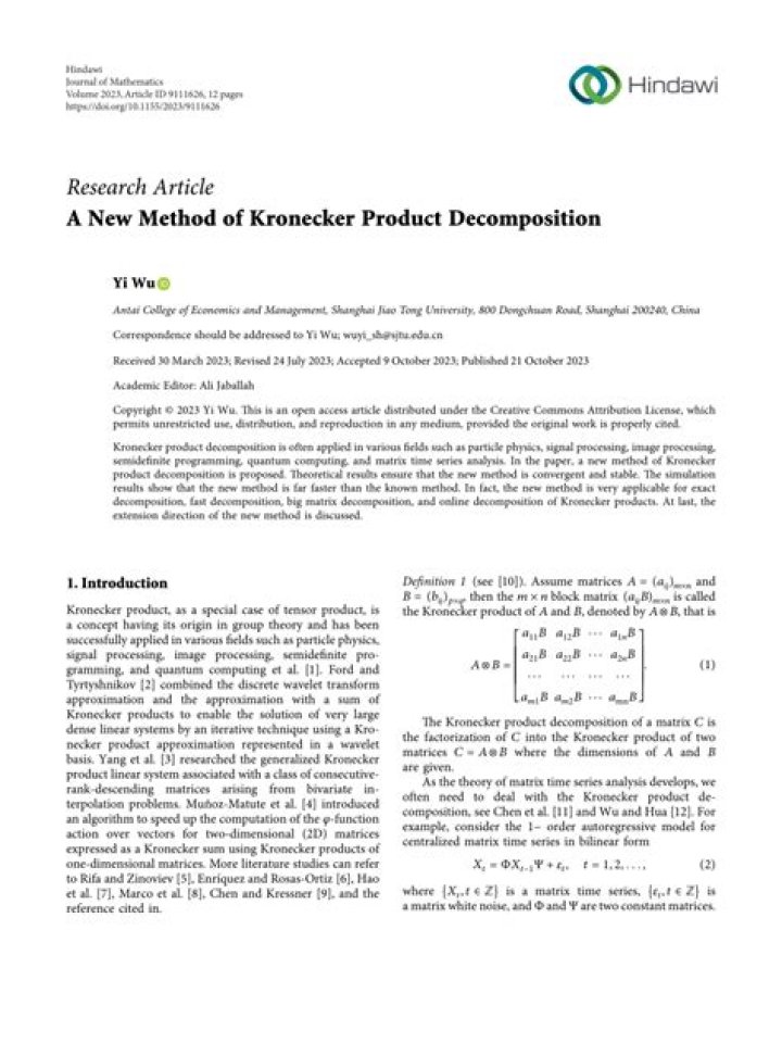 Why use the Kronecker product?