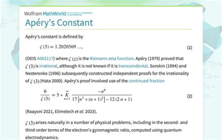 Why was Apery's constant believed to be rational?
