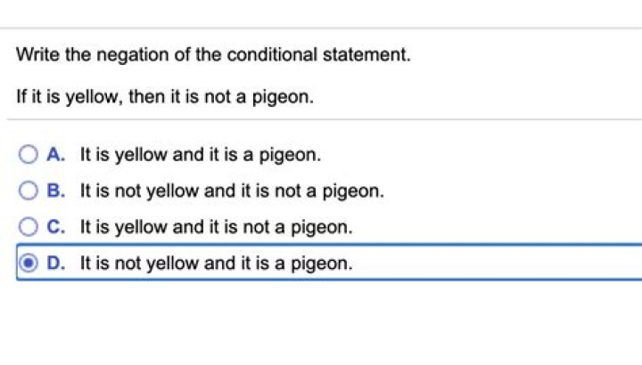 Write the negation of the conditional statement. Is this fine?